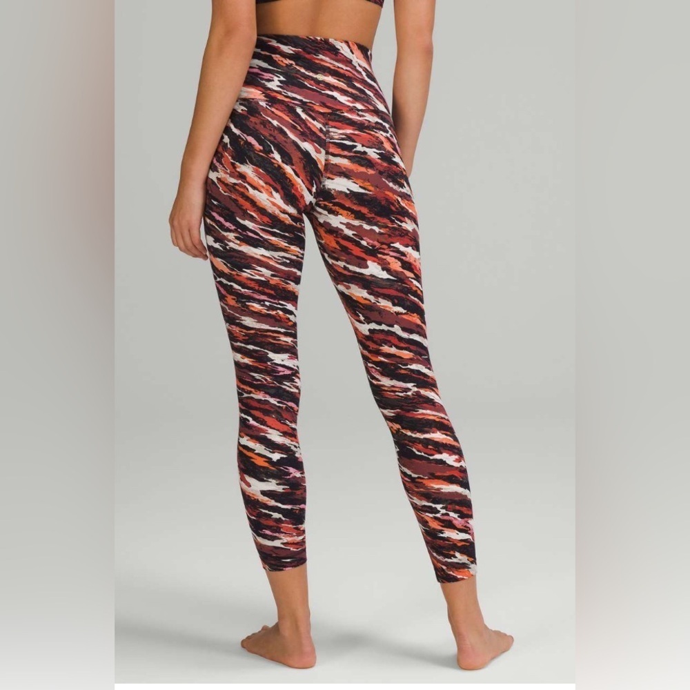 Lululemon Lunar New Year Align High-Rise Pant 25"- Tiger Tide Smoky Red Multi/10